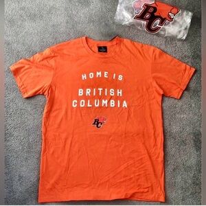 Peace Collective mens orange cotton CFL collab BC Lions T-Shirt top XL